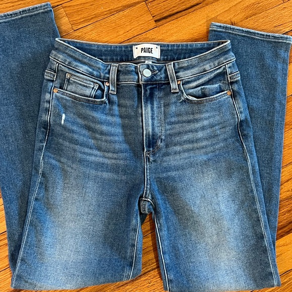 Paige Cindy jeans Distressed Ankle length size 27 - Picture 1 of 7